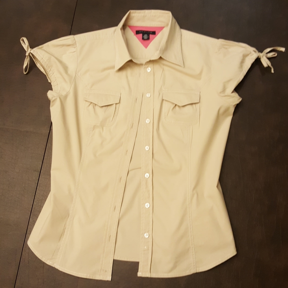 Tommy Hilfiger Tan Button Down Top